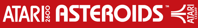 Asteroids logo for Atari 2600